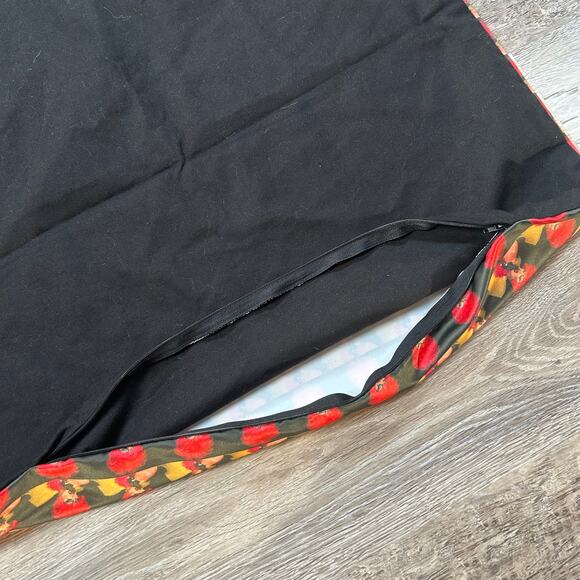 Claire Swindale Drag Queen Art Pillow Cover Red Yellow Black 23x22 - Picture 7 of 7